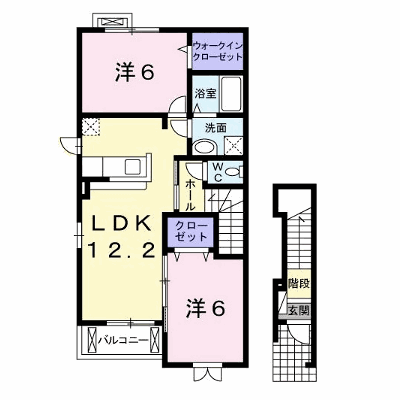 エスポワール　ネオ　Ｂ 201【管理NO：1-016361302-02010】 ★家具家電は申し込み後に搬入します★ ★2026年10月中旬入居可能★の物件画像