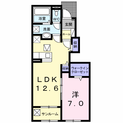 Ｇｒｅｅｎ－Ｎｏａｈ 102【管理NO：1-026164201-01020】 ★家具家電は申し込み後に搬入します★ ★2026年10月上旬入居可能★の物件画像