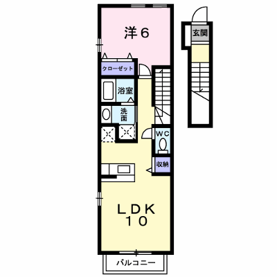 ＭＳコートⅢ 203【管理NO：1-013121301-02030】 ★家具家電は申し込み後に搬入します★ ★2026年09月中旬入居可能★の物件画像