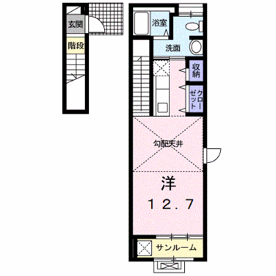 クリーン・カーサ東島 201【管理NO：1-019234701-02010】 ★家具家電は申し込み後に搬入します★ ★2026年10月上旬入居可能★の物件画像