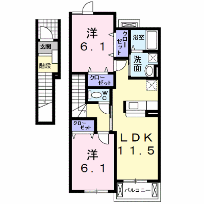 ユーベル　Ｂ 202【管理NO：1-013238602-02020】 ★家具家電は申し込み後に搬入します★ ★2026年09月上旬入居可能★の物件画像