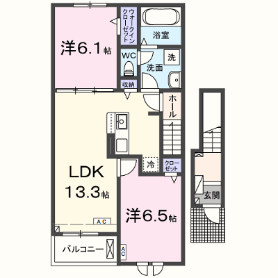ソランジュ 202【管理NO：1-028661601-02020】 ★家具家電は申し込み後に搬入します★ ★2027年01月下旬入居可能★の物件画像