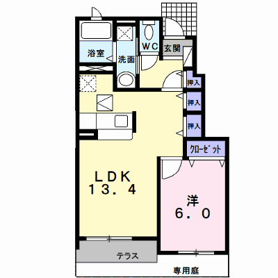 ボニートカーサＡ 103【管理NO：1-018179601-01030】 ★家具家電は申し込み後に搬入します★ ★2026年09月下旬入居可能★の物件画像