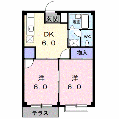 ドミール神明Ｂ 103【管理NO：1-003522401-01030】 ★家具家電は申し込み後に搬入します★ ★2026年09月中旬入居可能★の物件画像