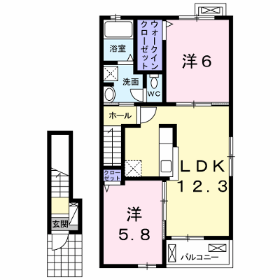 クラリス 203【管理NO：1-021373001-02030】 ★家具家電は申し込み後に搬入します★ ★2026年10月下旬入居可能★の物件画像
