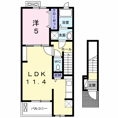 サンリット・Ｌ 201【管理NO：1-022672701-02010】 ★家具家電は申し込み後に搬入します★の物件画像