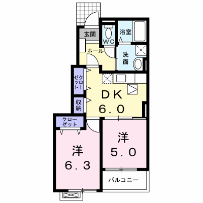 Ｍ．フルーレ 102【管理NO：1-016112901-01020】 ★家具家電は申し込み後に搬入します★ ★2026年09月中旬入居可能★の物件画像