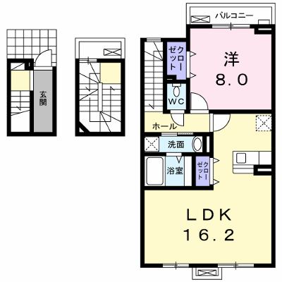 メゾンドヤマダⅠ 302【管理NO：1-020113201-03020】 ★家具家電は申し込み後に搬入します★ ★2026年09月上旬入居可能★の物件画像