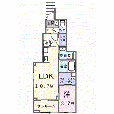 グラン　イリーデ 103【管理NO：1-028761601-01030】 ★家具家電は申し込み後に搬入します★ ★2027年01月下旬入居可能★の物件画像