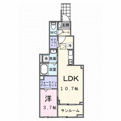 グラン　イリーデ 102【管理NO：1-028761601-01020】 ★家具家電は申し込み後に搬入します★ ★2027年01月下旬入居可能★の物件画像