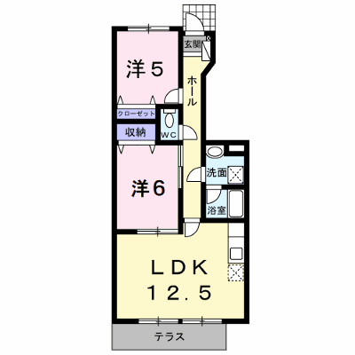 シャン・ド・フル－ルⅠ番館 103【管理NO：1-010896401-01030】 ★家具家電は申し込み後に搬入します★ ★2026年09月下旬入居可能★の物件画像