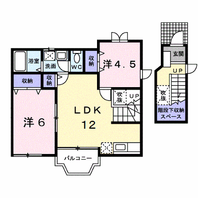 パインツリー 201【管理NO：1-006515701-02010】 ★家具家電は申し込み後に搬入します★の物件画像