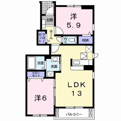 メゾンロアールⅡ　Ｃ 101【管理NO：1-016720503-01010】 ★家具家電は申し込み後に搬入します★ ★2026年09月中旬入居可能★の物件画像
