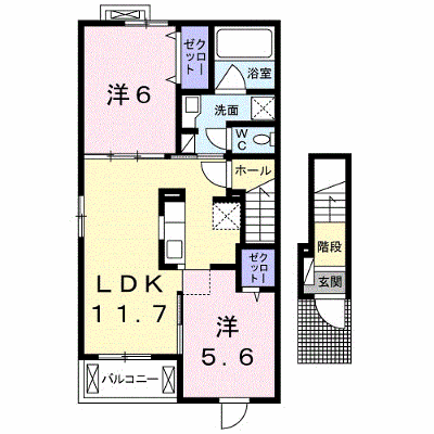 メゾン　ド　ユノ 201【管理NO：1-023507901-02010】 ★家具家電は申し込み後に搬入します★ ★2026年09月上旬入居可能★の物件画像