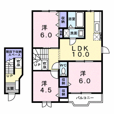 アメニティハイムⅡ 203【管理NO：1-006983802-02030】 ★家具家電は申し込み後に搬入します★ ★2026年10月上旬入居可能★の物件画像