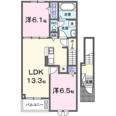 アルバ　Ｂ 202【管理NO：1-028398502-02020】 ★家具家電は申し込み後に搬入します★ ★2026年12月下旬入居可能★の物件画像
