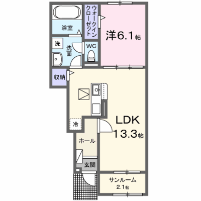 アルバ　Ｂ 103【管理NO：1-028398502-01030】 ★家具家電は申し込み後に搬入します★ ★2026年12月下旬入居可能★の物件画像