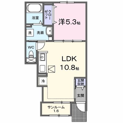 仮）西石井５丁目アパートⅠ－Ⅱ 102【管理NO：1-028251002-01020】 ★家具家電は申し込み後に搬入します★ ★2027年02月上旬入居可能★の物件画像