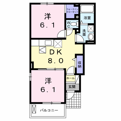 プリムローズ　うえまつ　Ⅱ 101【管理NO：1-019170201-01010】 ★家具家電は申し込み後に搬入します★ ★2026年10月上旬入居可能★の物件画像