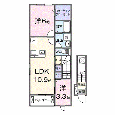 イル・ソレ　城山 201【管理NO：1-028734701-02010】 ★家具家電は申し込み後に搬入します★ ★2027年02月上旬入居可能★の物件画像