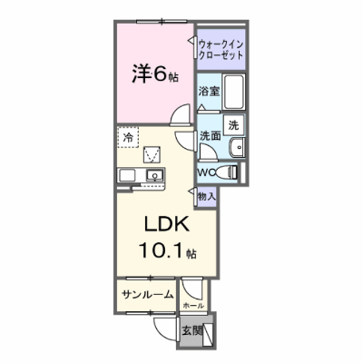 イル・ソレ　城山 102【管理NO：1-028734701-01020】 ★家具家電は申し込み後に搬入します★ ★2027年02月上旬入居可能★の物件画像
