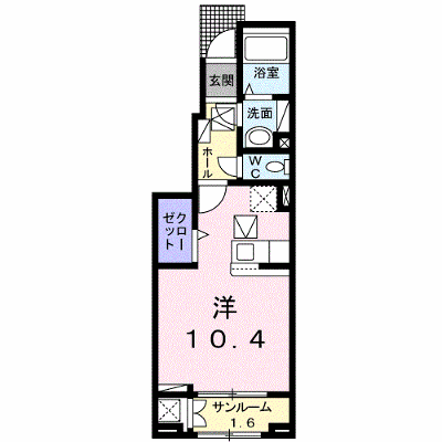 Ｍａｒｉａｇｅ　Ｂ 102【管理NO：1-024832602-01020】 ★家具家電は申し込み後に搬入します★ ★2026年09月中旬入居可能★の物件画像
