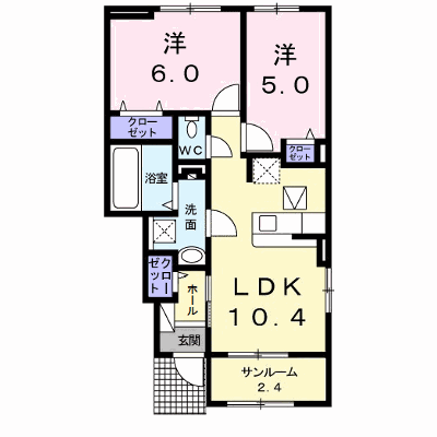 ポルタフォルトゥーナ　Ｂ 105【管理NO：1-027253302-01040】 ★家具家電は申し込み後に搬入します★ ★2026年08月下旬入居可能★の物件画像