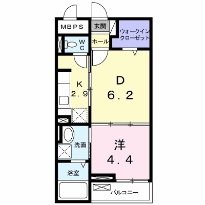 アンジュ　グリシーヌ 104【管理NO：1-019035201-01040】 ★家具家電は申し込み後に搬入します★ ★2026年09月下旬入居可能★の物件画像