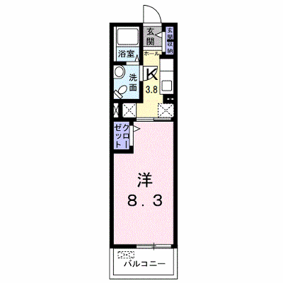 シャルモントゥⅡ 203【管理NO：1-020463801-02030】 ★家具家電は申し込み後に搬入します★ ★2026年10月中旬入居可能★の物件画像