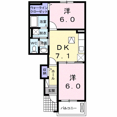 エスト　ウィステリアＡ 102【管理NO：1-017147101-01020】 ★家具家電は申し込み後に搬入します★ ★2026年09月中旬入居可能★の物件画像