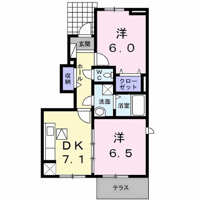 ベルメゾン　Ｂ 101【管理NO：1-020008602-01010】 ★家具家電は申し込み後に搬入します★の物件画像