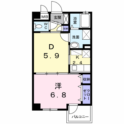 高松マナーハウス 304【管理NO：1-012493801-03040】 ★家具家電は申し込み後に搬入します★ ★2026年09月中旬入居可能★の物件画像