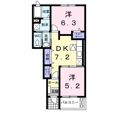 リヴ．プランドールＤ 102【管理NO：1-020160504-01020】 ★家具家電は申し込み後に搬入します★ ★2026年09月中旬入居可能★の物件画像
