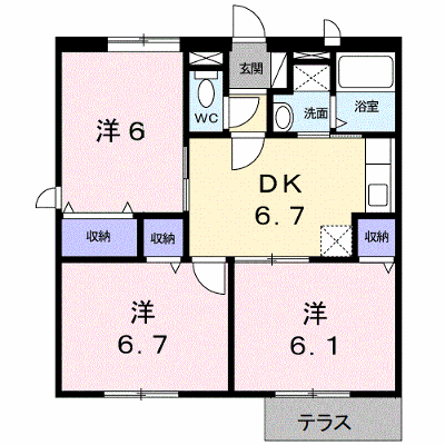 ラ・サンパテイＭ－Ｂ 103【管理NO：1-006267102-01030】 ★家具家電は申し込み後に搬入します★ ★2026年09月中旬入居可能★の物件画像