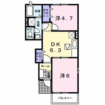 サンライズ新町Ａ 103【管理NO：1-012996401-01030】 ★家具家電は申し込み後に搬入します★ ★2026年09月中旬入居可能★の物件画像