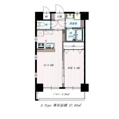ソフィテル・紺屋町　ジュニアスィート１【ダブルベッド】広々１LDK37㎡　高速WIFI　LAN接続可　無料設備充実　交通アクセス抜群　快適な生活環境をの物件画像