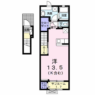 リアン・ソレイユ 202【管理NO：1-027931101-02020】 ★家具家電は申し込み後に搬入します★ ★2026年08月下旬入居可能★の物件画像