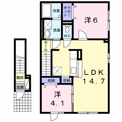 アンジュ 202【管理NO：1-018046801-02020】 ★家具家電は申し込み後に搬入します★ ★2026年09月下旬入居可能★の物件画像