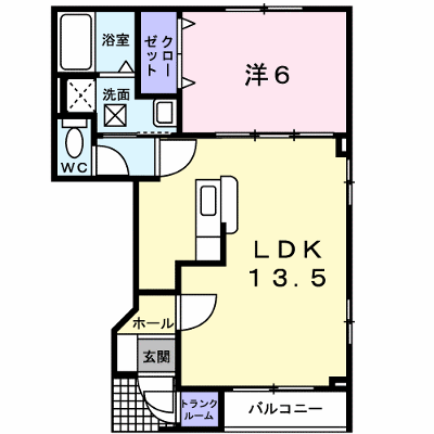 ベル・コリーヌ壱番館 103【管理NO：1-013854801-01030】 ★家具家電は申し込み後に搬入します★ ★2026年09月下旬入居可能★の物件画像
