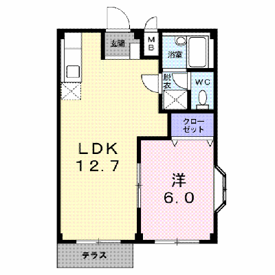 エルディム砂押Ａ 101【管理NO：1-003686301-01010】 ★家具家電は申し込み後に搬入します★ ★2026年10月上旬入居可能★の物件画像