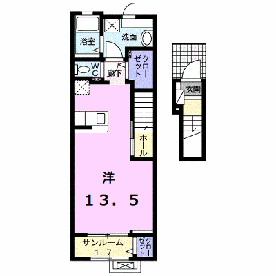 インノバール・メゾン 203【管理NO：1-027645501-02030】 ★家具家電は申し込み後に搬入します★ ★2026年10月中旬入居可能★の物件画像