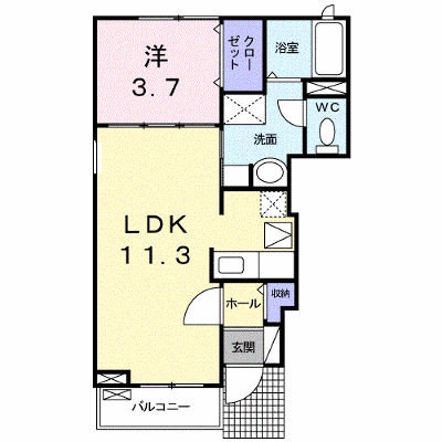 ラヴィエールかつらぎ 101【管理NO：1-019252501-01010】 ★家具家電は申し込み後に搬入します★ ★2026年10月中旬入居可能★の物件画像