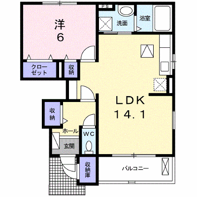 ｓｔｅｌｌａｒ　Ⅱ 106【管理NO：1-018715302-01050】 ★家具家電は申し込み後に搬入します★の物件画像