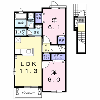 サピーⅠ 202【管理NO：1-018708901-02020】 ★家具家電は申し込み後に搬入します★ ★2026年09月下旬入居可能★の物件画像