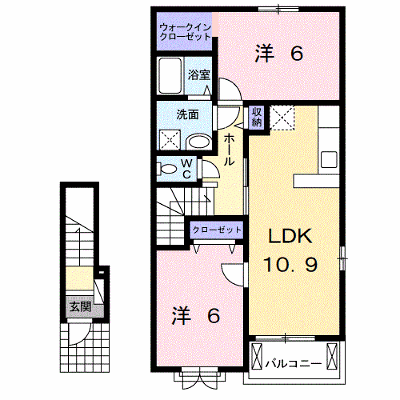 ルーエ・Ｓ 203【管理NO：1-018684301-02030】 ★家具家電は申し込み後に搬入します★ ★2026年09月上旬入居可能★の物件画像