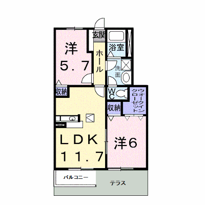 エルピーダＭ　Ａ棟 102【管理NO：1-011339301-01020】 ★家具家電は申し込み後に搬入します★ ★2026年09月中旬入居可能★の物件画像