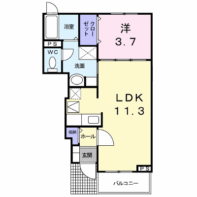 カーザ・ラッフィナート 105【管理NO：1-017314101-01040】 ★家具家電は申し込み後に搬入します★ ★2026年10月中旬入居可能★の物件画像