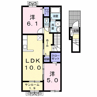 陽　ｈｉｎａｔａ 203【管理NO：1-022901601-02030】 ★家具家電は申し込み後に搬入します★ ★2026年10月中旬入居可能★の物件画像