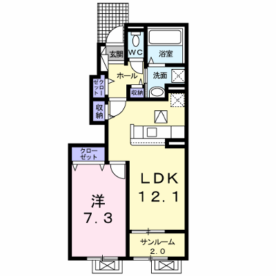 ランドマーク気比Ⅱ 102【管理NO：1-024330302-01020】 ★家具家電は申し込み後に搬入します★ ★2026年09月下旬入居可能★の物件画像