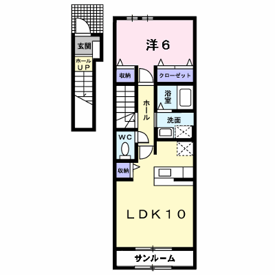 ヒルズ　キザキ　Ｃ 204【管理NO：1-016887901-02040】 ★家具家電は申し込み後に搬入します★ ★2026年10月中旬入居可能★の物件画像